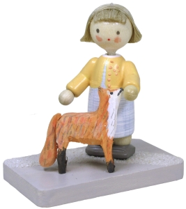 Flade Mädchen mit Fuchs  (Flade 5259) Mädchen mit Fuchs